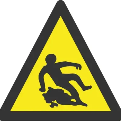 Darba drošības uzlīme – 4.22. uzmanību slidens