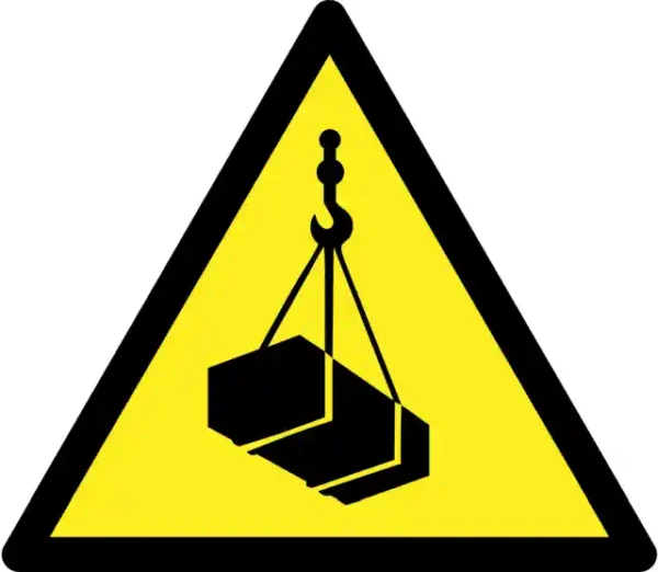 Darba drošības uzlīme – 4.6. uzmanību pacelta krava