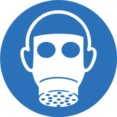 Darba drošības uzlīme – 6.10. jālieto respirators