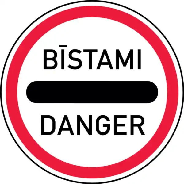 Uzlīme Bīstami ceļa zīme