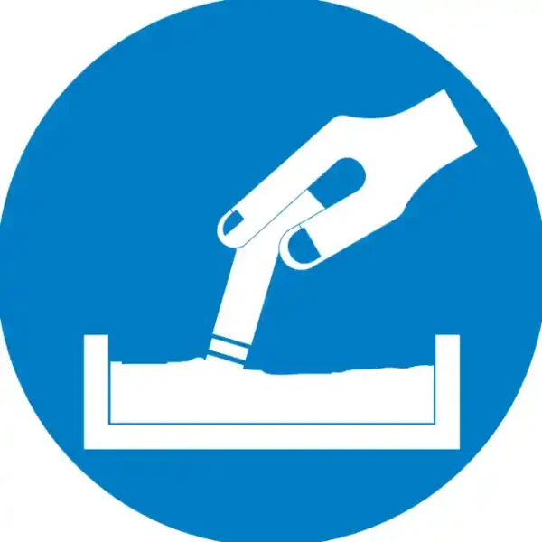 Uzlīme Cigaretes nodzēst pelnu traukā norādījuma zīme
