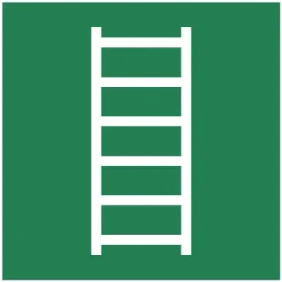 Uzlīme Evakuācijas kāpnes ISO 7010