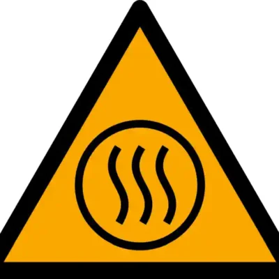 Uzlīme Karsts saturs ISO 7010 brīdinājuma zīme
