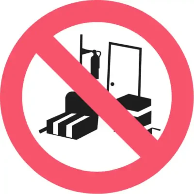 Uzlīme Avārijas izeju aizsprostot aizliegts