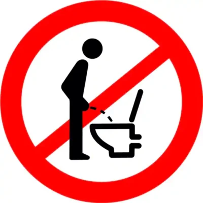Uzlīme Neizmantot tualeti stāvus