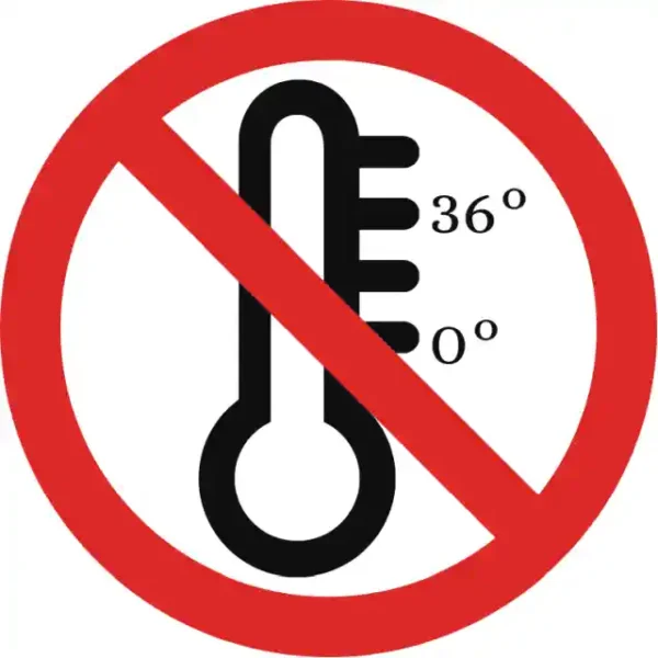 Uzlīme Cilvēkiem ar augstu temperatūru ienākt aizliegts