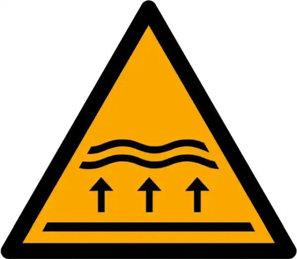 Uzlīme Plūdu zona ISO 7010 brīdinājuma zīme