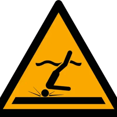 Uzlīme Sekls ūdens ISO 7010 brīdinājuma zīme