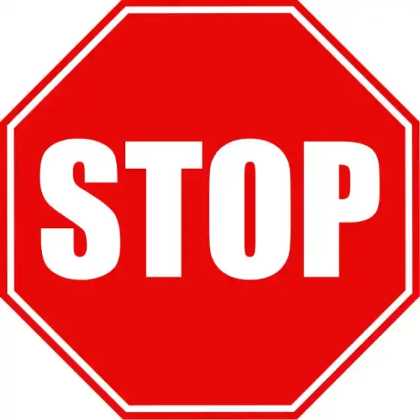 Uzlīme STOP zīme