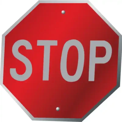 Uzlīme STOP zīme