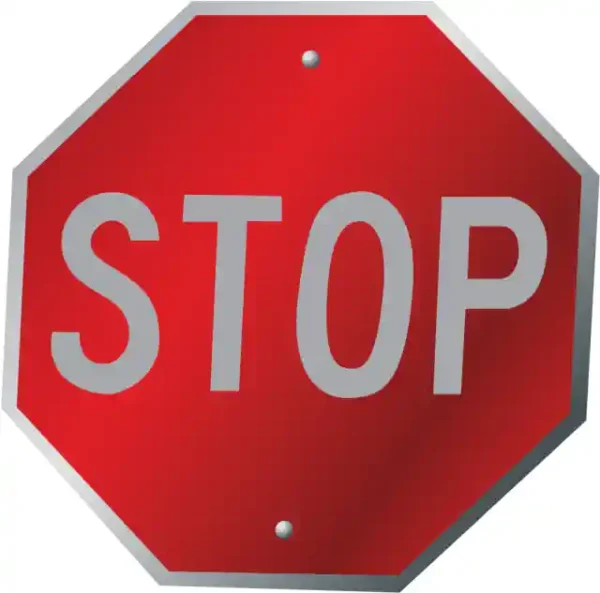 Uzlīme STOP zīme
