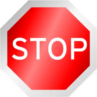 Uzlīme STOP zīme