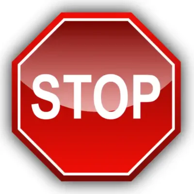 Uzlīme STOP zīme