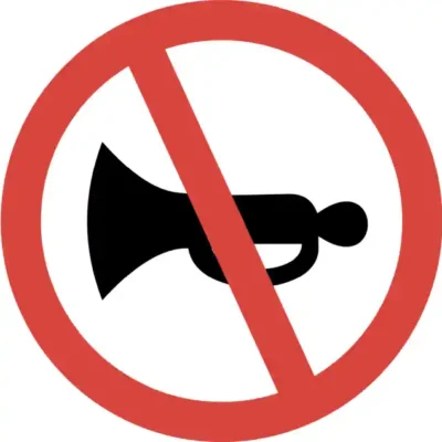 Uzlīme Autosignālu izmantot aizliegts