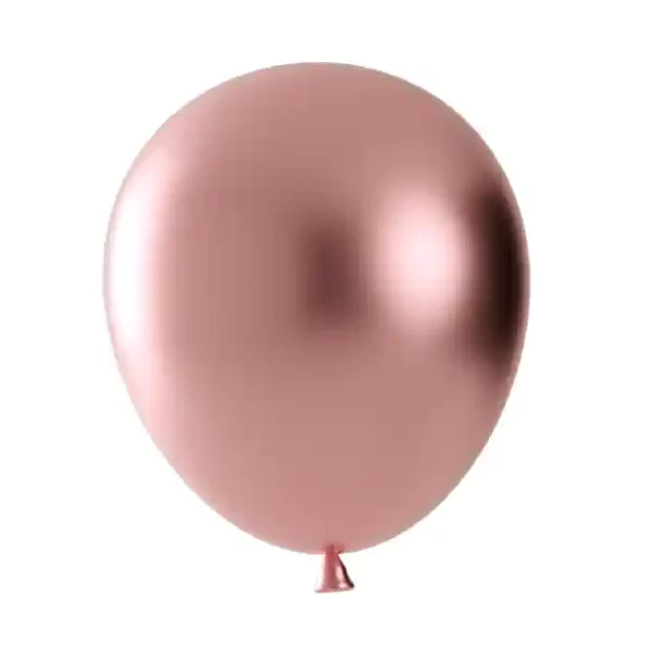 Ziemassvētku uzlīme 3D spīdīgs balons vara krāsā