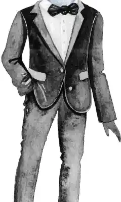 Kāzu uzlīme - Kāzu dalībnieka tēls ar dzīvnieka galvu 7