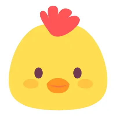 Dzīvnieku uzlīme - Zīmēts cāļa portrets