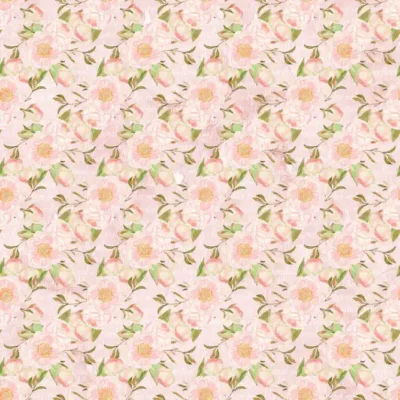 Romantikas uzlīme - Ar ūdenskrāsām zīmēts ziedu raksts gaišās krāsās 2