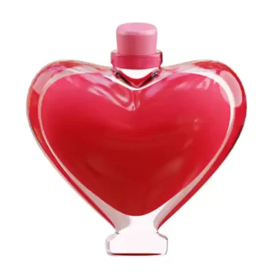 Sirds uzlīme - Sirdsveida smaržu flakons