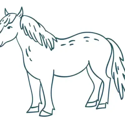 Dzīvnieku uzlīme - Lauku sēta - zirgs