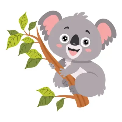 Dzīvnieku uzlīme - Koala koka zarā