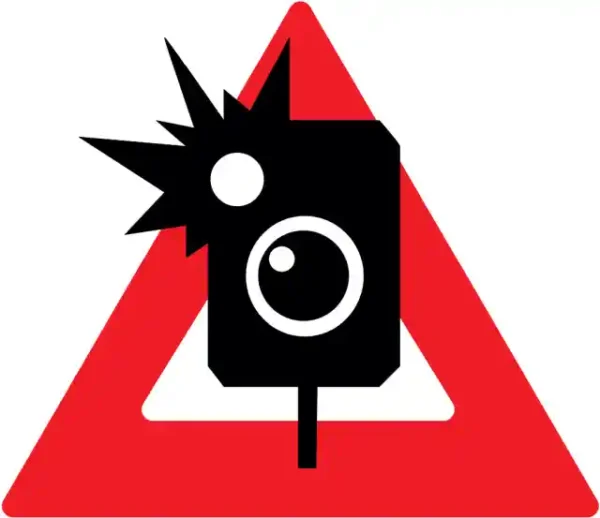 Uzlīme Uzmanību ātruma radars brīdinājuma ceļazīme