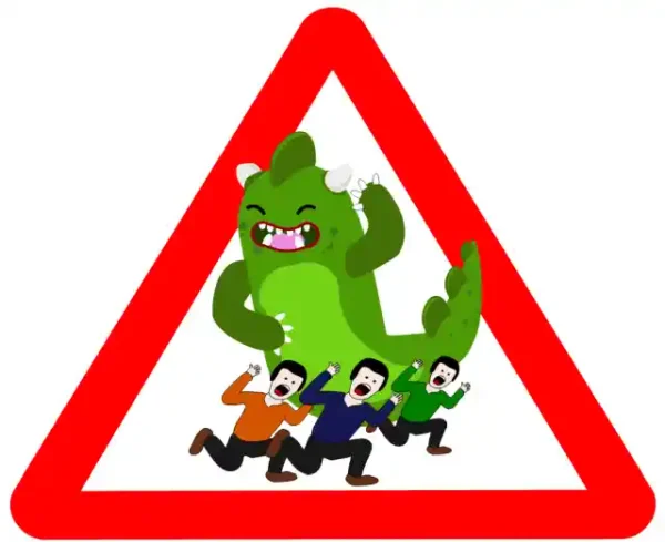 Uzlīme Uzmanību godzilla