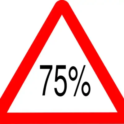 Uzlīme Uzmanību procenti 75%