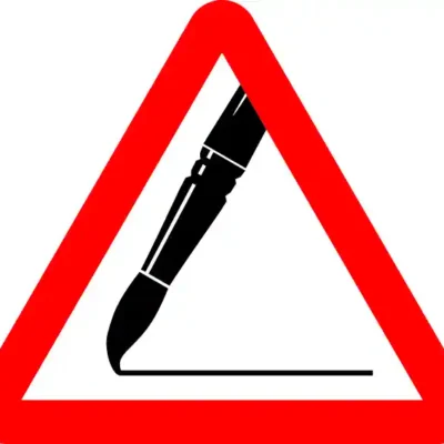 Uzlīme Uzmanību mākslinieks