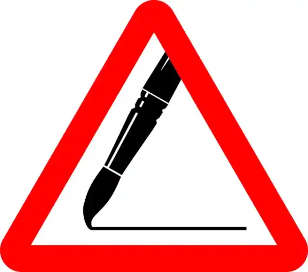 Uzlīme Uzmanību mākslinieks