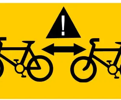 Uzlīme Ievērot distanci starp velosipēdiem