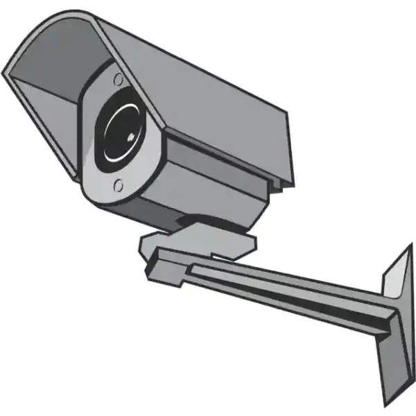 Uzlīme Uzmanību tiek veikta videonovērošana brīdinājuma zīme