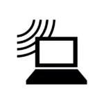 Uzlīme Wifi zona bezvadu internets zīme ISO 7001
