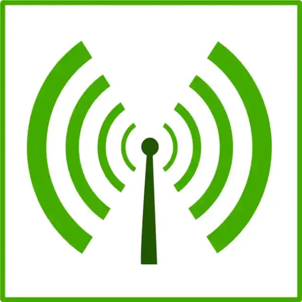 Uzlīme Wifi bezvadu internets zīme
