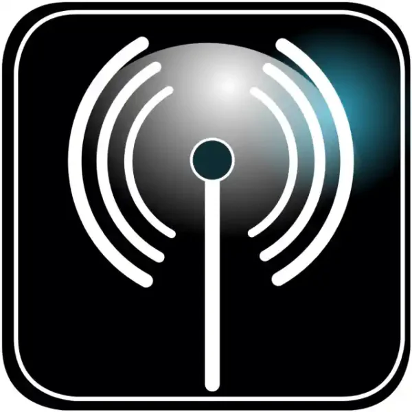 Uzlīme Wifi bezvadu internets zīme