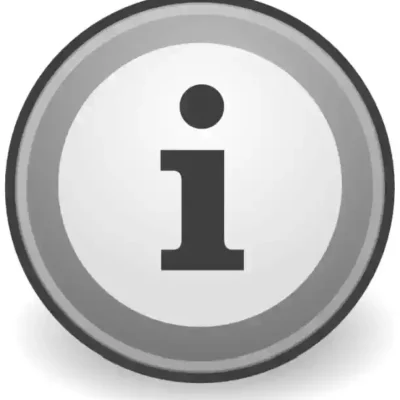 Uzlīme Info zīme informācijas zīme apaļa ar pelēku apmali