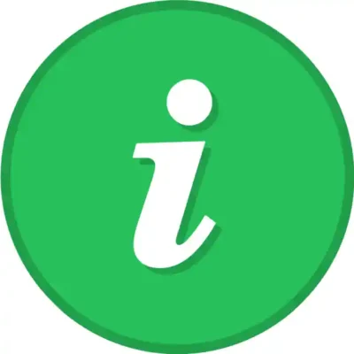 Uzlīme Info zīme informācijas zīme apaļa zaļa