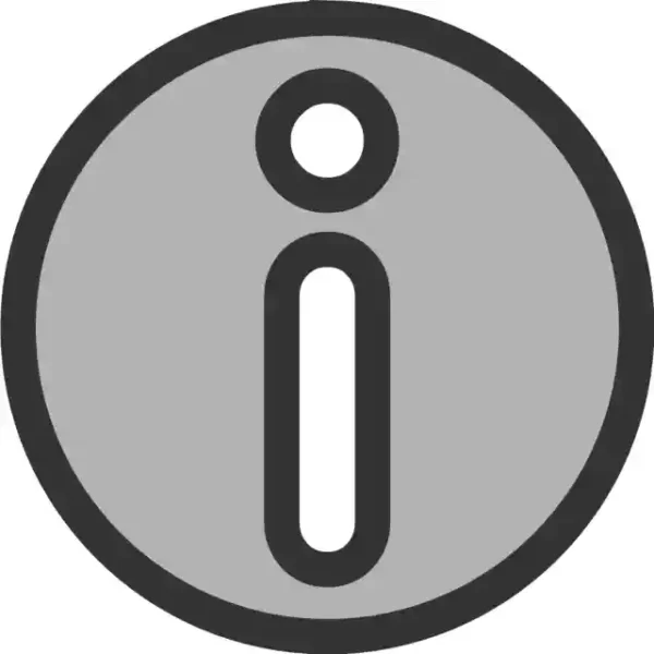 Uzlīme Info zīme informācijas zīme apaļa pelēka