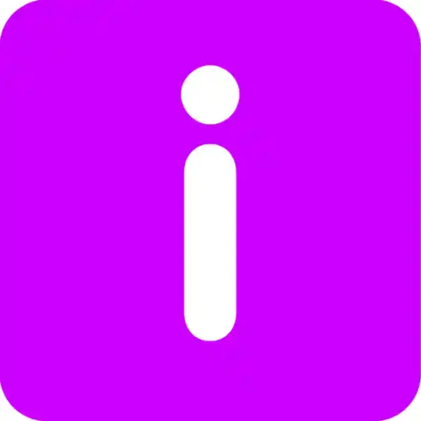 Uzlīme Info zīme informācijas zīme purpurkrāsas kvadrāts